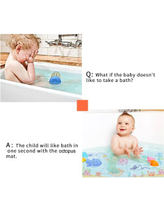 Alfombrilla de baño antideslizante Secopad 70x38cm Pulpo Rosa 2