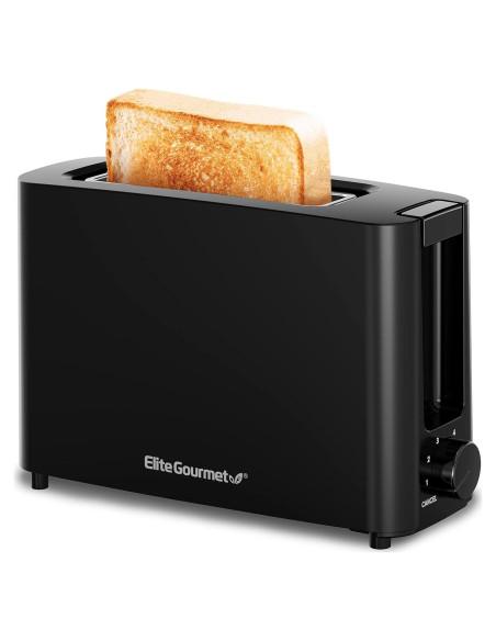 Tostadora Elite Gourmet ECT118B 1 Rebanada 6 Niveles Negro