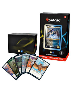 Mazo Inicial de Comandante Magic: El Encuentro - Primer Vuelo Blanco-Azul 100 cartas