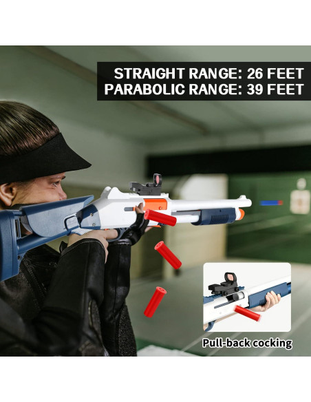 Pistola de Juguete Blaster de Espuma Ouzhimanxing 76 cm Azul