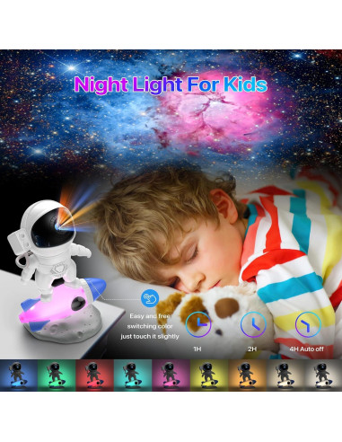 Proyector de Estrellas Astronauta FlyLily 12 en 1 HD