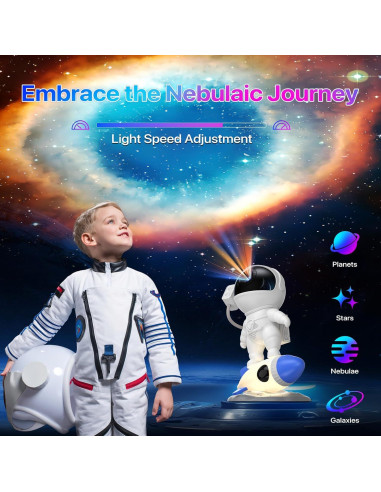 Proyector de Estrellas Astronauta FlyLily 12 en 1 HD