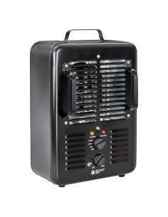 Calefactor Eléctrico BEYOND HEAT 1500W con Termostato Negro