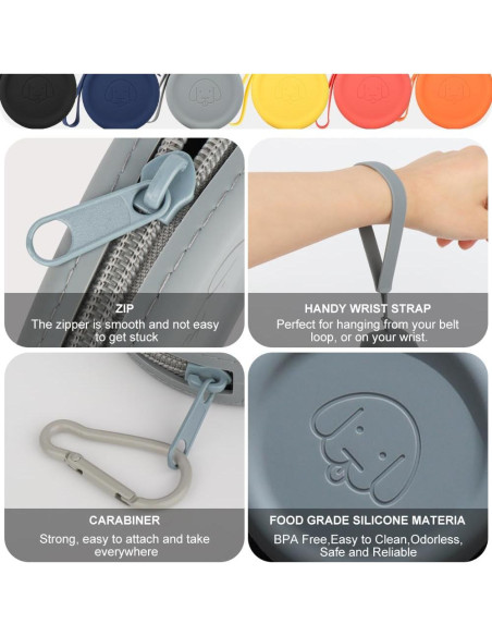 Bolsita de Silicona para Golosinas de Perro WALLFID - 2 Piezas