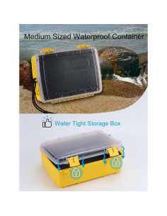 Caja Secadora Impermeable Hlotmeky 22x16x7.6 cm Amarillo 2