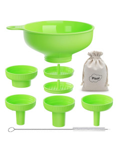 Embudo Versátil Pisol Verde con 5 Picos y 2 Coladores