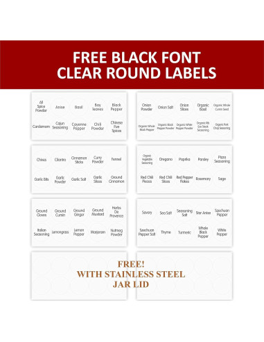 Estante de Especias Orii de Madera de Acacia con 20 Tarros