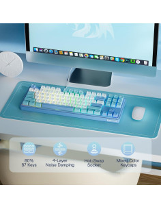 Teclado Mecánico Redragon K707 RGB TKL 87 Teclas con Cable 2