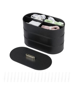 Organizador de Cables Yesesion Grande con Tapa - 3 Bandejas