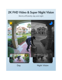 Cámara de Timbre de Video Inalámbrica XTU 180 HD con Alexa 2