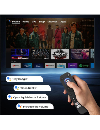 Proyector HOMPOW HD 4K con WiFi y Bluetooth, 1.91 kg