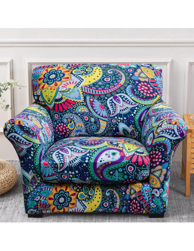 Funda de Sillón Forcheer 2 Piezas Estilo Bohemio Lavable