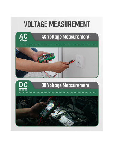 Multímetro Digital TESMEN TSM-522S TRMS 4000 Cuentas Verde