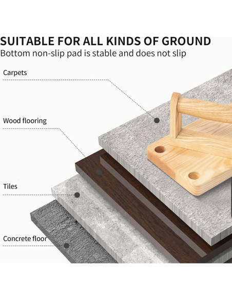 Tabla de Flexiones de Madera FREJSQC - Entrenamiento Portátil 10 en 1