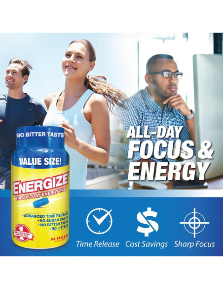 iSatori Energize Pastillas Energéticas 84 Tabletas - Cafeína Prolongada