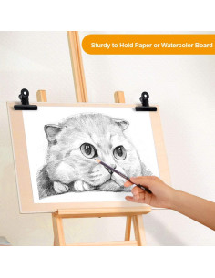 Coideal Paquete de 12 Clips de Papel Metálicos Negros Grandes 6.35 cm 2