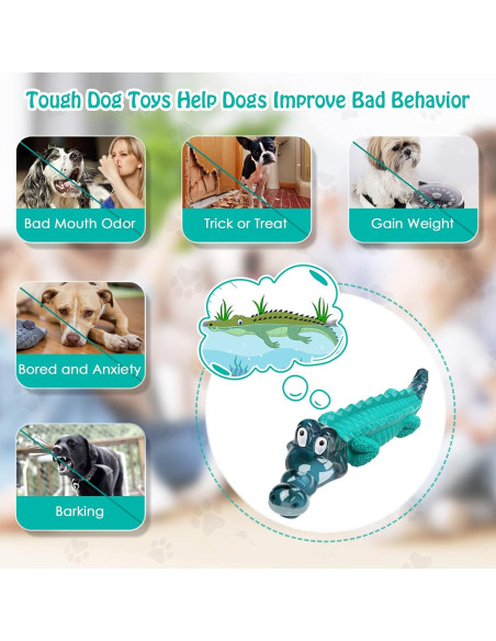 Juguete Indestructible para Perros Jeefome - Masticadores Agresivos, 23.9x7.1cm, Sabor a Leche