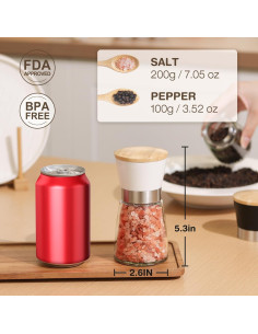 Juego de Molinillos de Sal y Pimienta VUCCHINI 170ml Manual 2