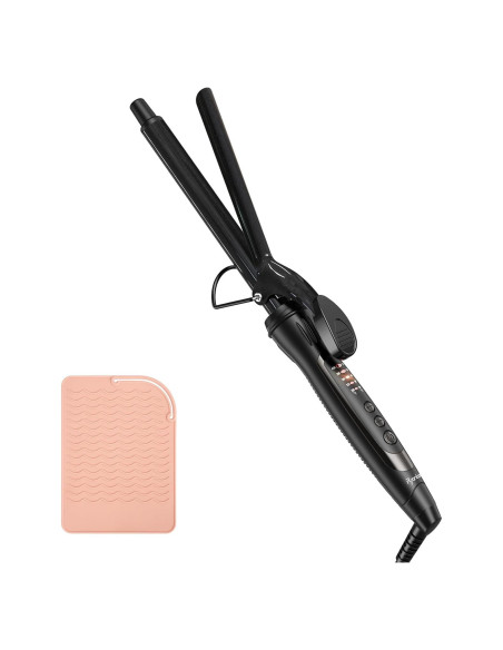 Plancha de Rizar Profesional Ryanboo 0.75" Negra 5 Temperaturas