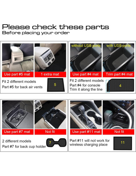 Accesorios Toyota Camry 2018-2024 - Inserto Portavasos Negro