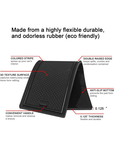 Accesorios Toyota Camry 2018-2024 - Inserto Portavasos Negro