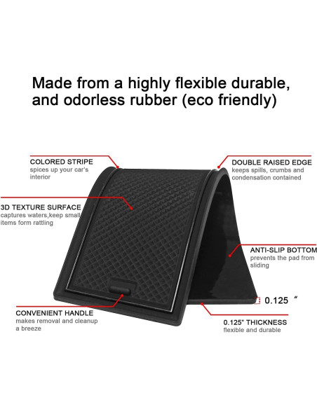 Accesorios Toyota Camry 2018-2024 - Inserto Portavasos Negro