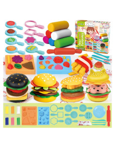 Kit de Masa para Hamburguesas ZW Creations - 22 Piezas para Niños