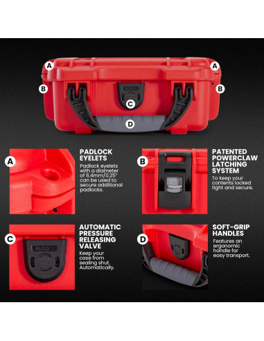 Caja de Primeros Auxilios NANUK 903 Impermeable 18.8x12.4cm