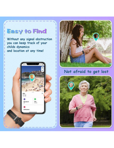 Funda Pulsera Silicona BIQIRE para Galaxy SmartTag 2 - 4 Pack