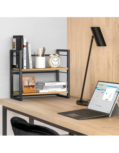 Organizador de Estante de Escritorio ART-GIFTREE Negro 2 Niveles