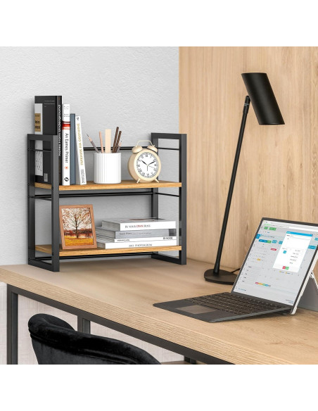 Organizador de Estante de Escritorio ART-GIFTREE Negro 2 Niveles