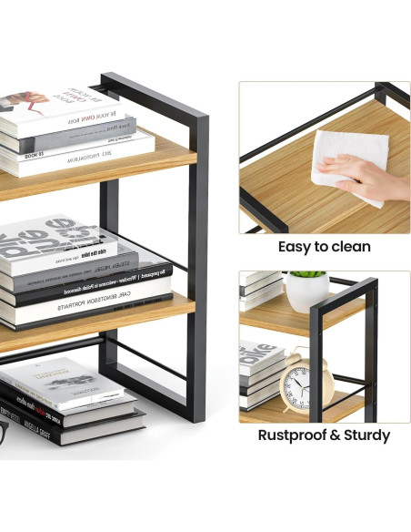 Organizador de Estante de Escritorio ART-GIFTREE Negro 2 Niveles