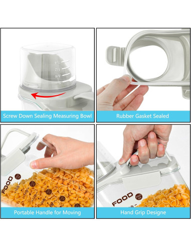 Contenedor Hermético Gokbuy 2L con Boquilla para Alimentos