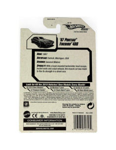 Hot Wheels 2010 Pontiac Firebird 400 Escala 1:64 Azul 2