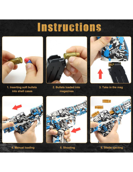 Pistola de Juguete Nogevo - Balas Blandas - 1000 cm Alcance Pistola de Juguete Nogevo - Balas Blandas - 1000 cm Alcance