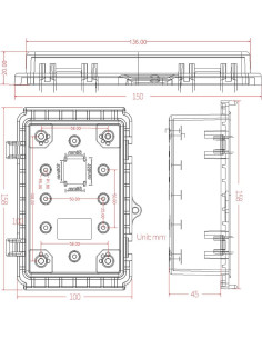 Caja de Conexiones Impermeable AIRTAK 150x100x70mm IP67 2