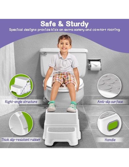 Escalera para Niños AJVV YT-8869 Antideslizante 2 Escalones