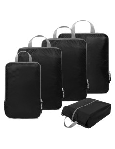 BAGAIL Set de 5 Cubos de Compresión Ultraligeros para Viaje