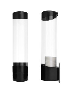 Dispensador de Vasos QWORK Transparente para Vasos Desechables 2