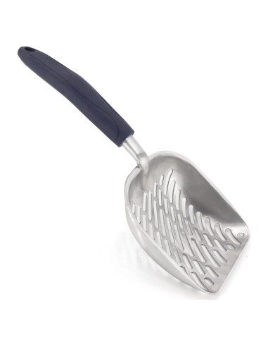 Pala para Arena de Gato PETHOUZZ de Aluminio Grande Oscuro