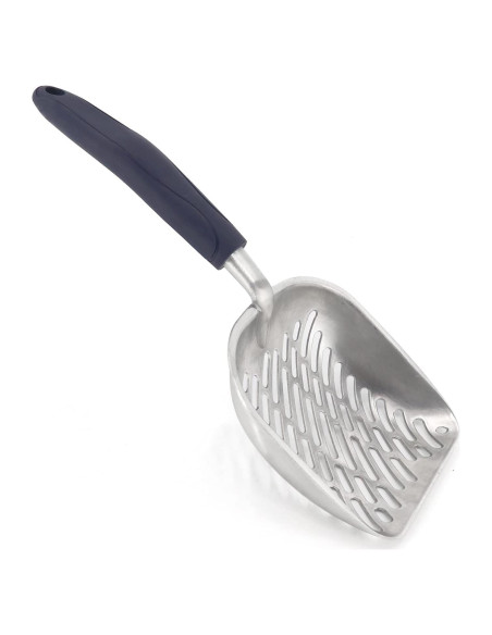 Pala para Arena de Gato PETHOUZZ de Aluminio Grande Oscuro