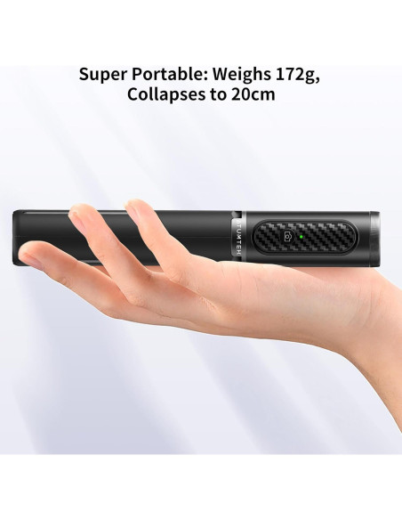 Bastón de Selfie Trípode ATUMTEK Bluetooth Aluminio Negro Bastón de Selfie Trípode ATUMTEK Bluetooth Aluminio Negro