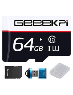 Tarjeta de Memoria GeeekPi 64GB Clase 10 con RPI OS y Lector