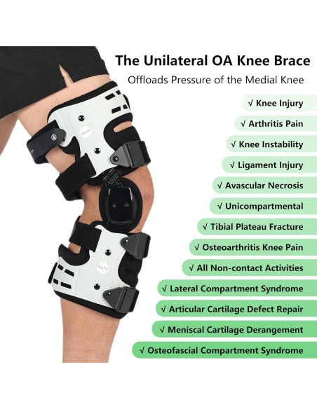 Férula de Rodilla Descompresiva Orthomen OA Ajustable Izquierda