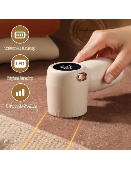 Afeitadora de tela eléctrica hYwecy FF-114 recargable 3 velocidades