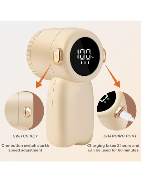 Afeitadora de tela eléctrica hYwecy FF-114 recargable 3 velocidades