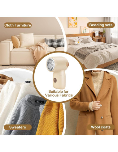 Afeitadora de tela eléctrica hYwecy FF-114 recargable 3 velocidades