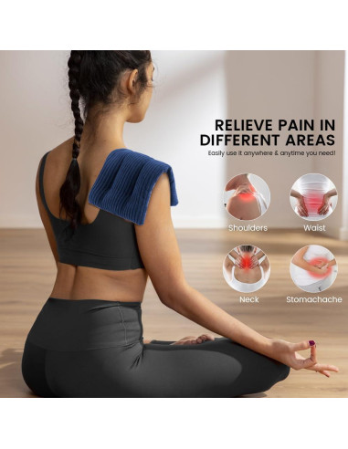 Almohadilla Térmica de Microondas MORLIDEN 15x30 cm Azul Oscuro