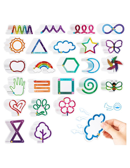 Calcomanías Sensoriales H1vojoxo 120 Piezas Anti Estrés Calcomanías Sensoriales H1vojoxo 120 Piezas Anti Estrés