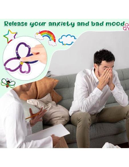 Calcomanías Sensoriales H1vojoxo 120 Piezas Anti Estrés Calcomanías Sensoriales H1vojoxo 120 Piezas Anti Estrés